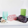 Customized Spray Glass Candle Jar with Grape Design