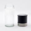 Cylinder Glass Bottle with Stainless-Steel Rotatable Cap for Salt And Pepper Grinder, Kitchen Use