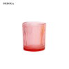 Colorful Candle Container Glass Jar Frosted Candle Holder