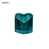 Popular Customized Cylinder Glass Candle Jar Holder with Bamboo Lid