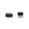 Little High Borosilicate Glass Jars for Drugs Packaging with Black Caps-DRL233027