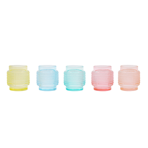 Lotus Design Glass Candle Jar/Glass Candleholder for Home Decor