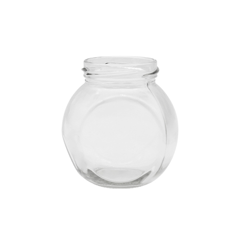 Wholesale Food Storage Container Round Glass Storage Candy Jar with Top Cover-DRL237028