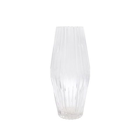 Clear Glass Hurricane Vase for Home Decor
