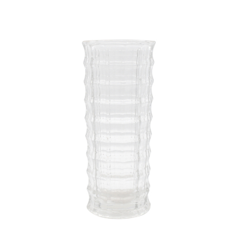 Mouth Blown Glassware Nordic Brass Neck Glass Flower Vase for Home Decor