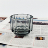 Straight Sided Amber Clear Empty DIY Candle Holder