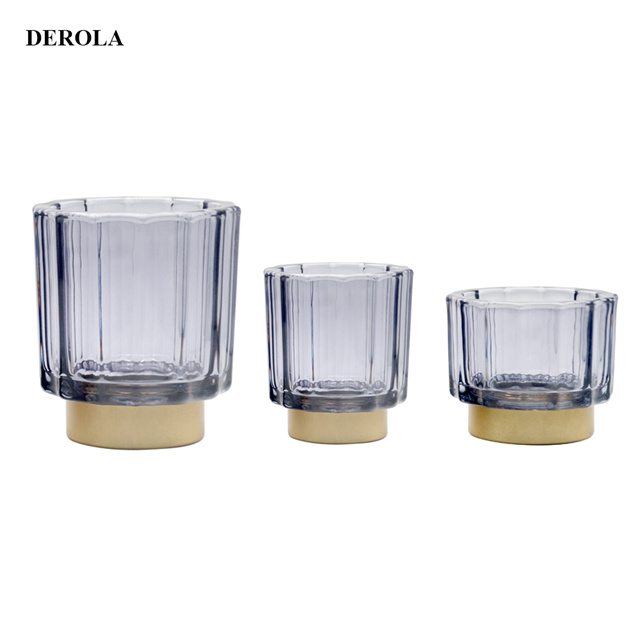 glass candles frosted-DRL231077