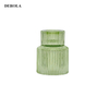 Christmas Embossed Pattern Colours Stained Glass Candle Holder Glass Candle Holder