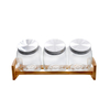 Eco-Friendly Bamboo Kitchen Jar Cabinet Pantry Shelf Organizer Spice Rack-DRL233012