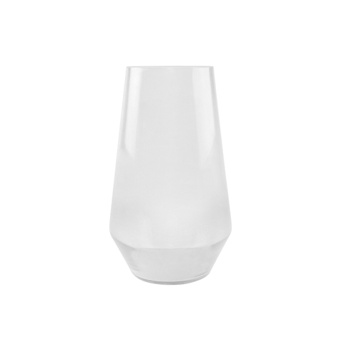 Crystal Polish Rose Clear Glass Table Flower Vase