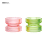 Colorful Tea Light Cylinder Glass Candle Holders Cheap
