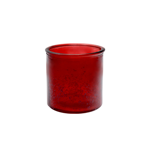 DEROLA 10cm Height Sprayed Ruby Color Vase