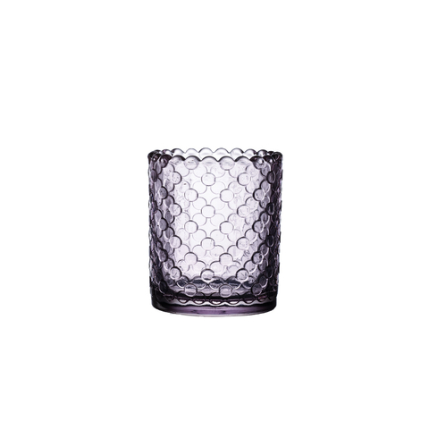 Clear Pink Glass Candle Holders for Pillar Taper Tealight Candles Candlestick