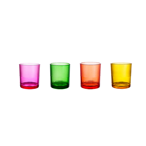 Round Air Purification Glass Candle Holders for Home