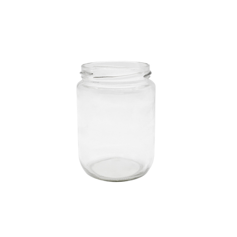 Cheap Round Empty Glass Pickle Jar with Metal Lid Honey Jar-DRL237002