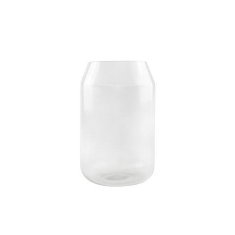 Nordic Cylinder Crack Tall Glass Vase for Wedding Decoration
