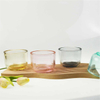 Customized Colors Frosted Glass Candle Holder Decal Printing Designs Classic
