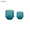 Christmas And Glass Candle Holder with LED Light for Home Decoration