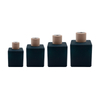 High Quality Home Decoration Round Black Reed Diffuser Bottle Empty Reed Perfume Glass Diffuser Bottle for Aroma Oil