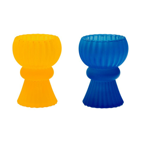Home Gift Bowl Shape Glass Candle Holder with Wooden Lid
