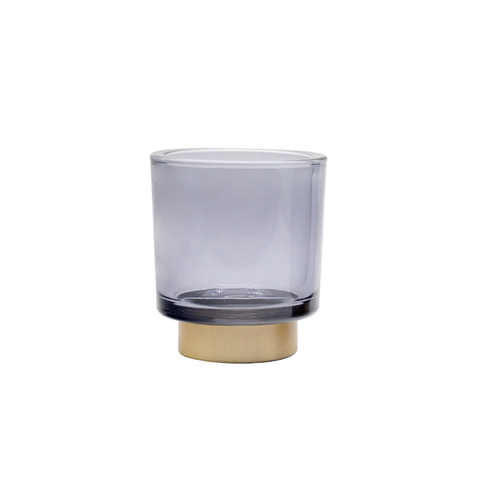 Home Decoration Electroplated Glass Candle Jar Glass Jars And Bottles Candle Holder