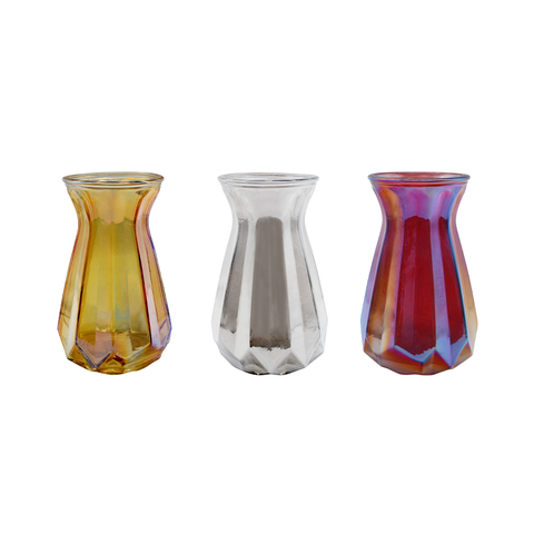 Home Decorative Small Clear Hydroponic Glass Hyacinth Flower Bud Vase