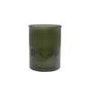 DEROLA Green Glass Texture Low Ball Vase