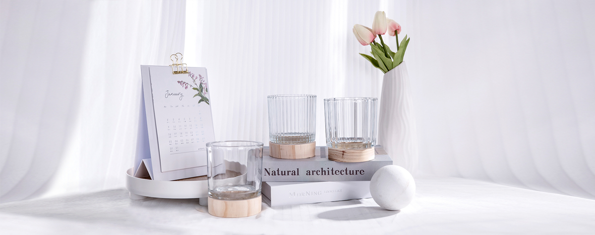 Glass Candle Holder