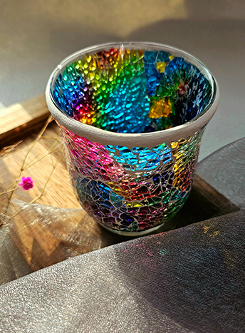 5Glass Candle Holder